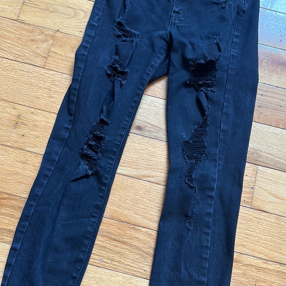 Aeropostale Black High Rise Jeggings Size 2 short - Picture 2 of 5